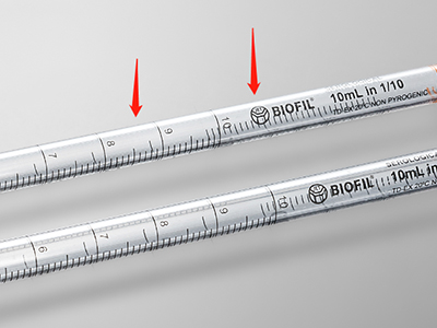雙向刻度線設(shè)計，便于識別移液體積