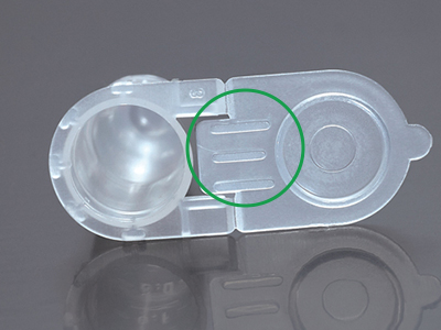 獨特管蓋設計，易于翻蓋，降低污染風險