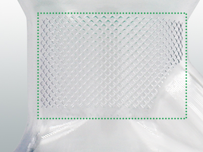 瓶頸處圓弧設(shè)計及磨砂工藝處理，輕松抓握